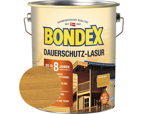 BONDEX Dauerschutz-Lasur eiche hell 4,0 l