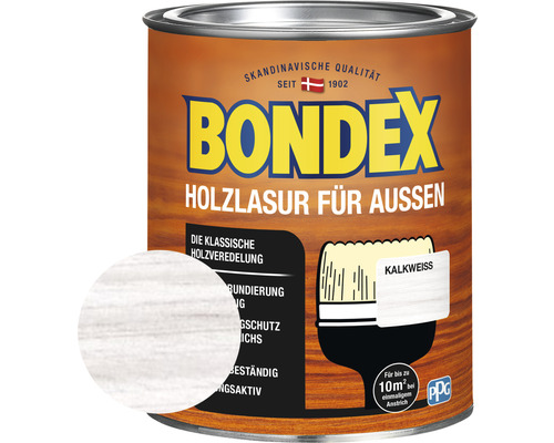 BONDEX Holzlasur kalkweiß 750 ml
