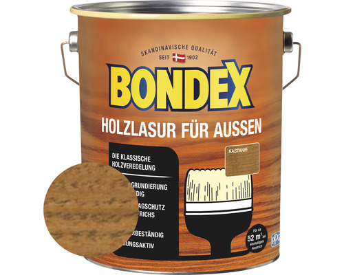 BONDEX Holzlasur kastanie 4 l