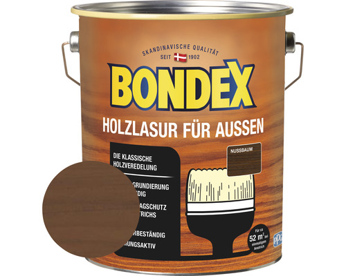 BONDEX Holzlasur nussbaum 4,0 l