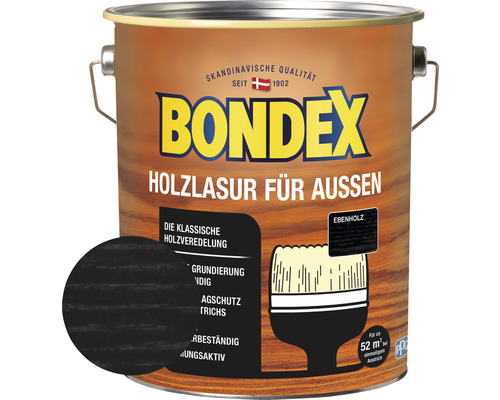BONDEX Holzlasur ebenholz 4 l-0