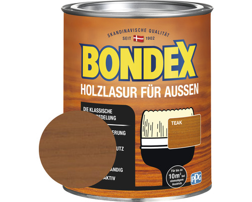 BONDEX Holzlasur teak 750 ml