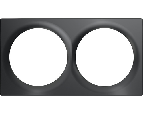 Fibaro 2-fach Abdeckplatte schwarz für Geräte der Walli-Serie Zubehörteil