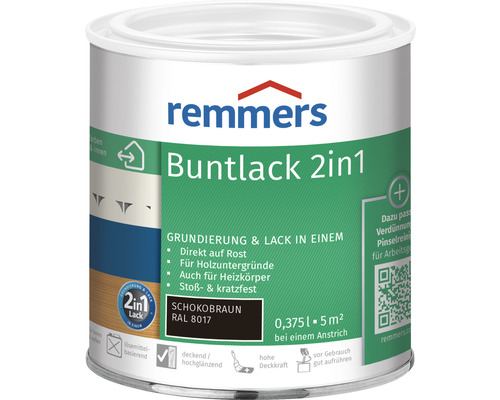 Remmers Buntlack 2in1 RAL 8017 schokobraun 375 ml