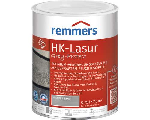 Remmers HK-Lasur grey protect wassergrau 750 ml