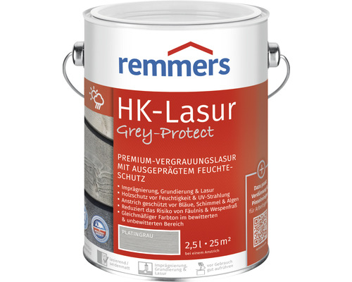 Remmers HK-Lasur grey protect platingrau 2,5 l