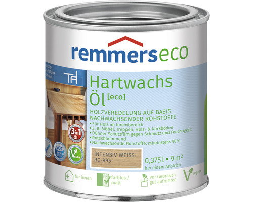 Remmers eco Hartwachsöl intensiv-weiß 375 ml