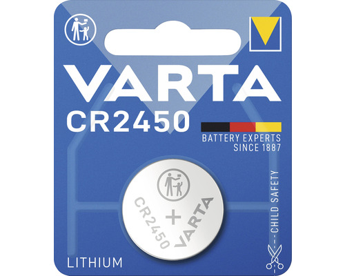 4x Original Varta CR2450 Batterien Knopfzellen Knopfzelle Frische Markenqualität 