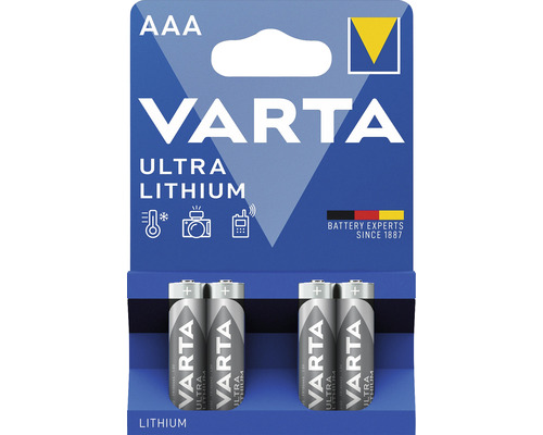 Varta Batterie AAA Micro Professional Lithium 4 Stück