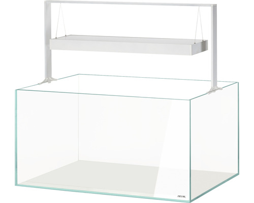 Aquarium AQUAEL UltraScape 90 mit LED Beleuchtung ca. 243 l OPTI-Glas, Weißglas, ohne Unterschrank snow