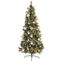 künstlicher Weihnachtsbaum Tannenbaum Lafiora Montana H 210 cm grün weiß-thumb-3