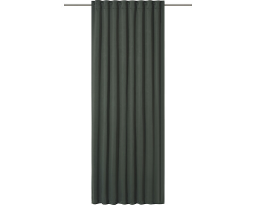 Vorhang mit Universalband Midnight dunkelgrün 140 x 255 cm