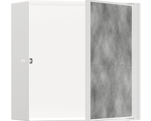 Wandnische mit befliesbarer Tür hansgrohe XtraStoris Rock 300 x 300 x 140 mm weiß matt 56091700