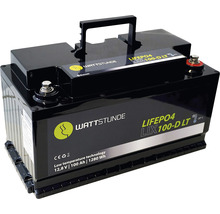 WATTSTUNDE Lithium 100Ah LiFePO4 Batterie LIX100D-LT (DIN) mit Bluetooth Schnittstelle-thumb-0