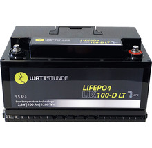 WATTSTUNDE Lithium 100Ah LiFePO4 Batterie LIX100D-LT (DIN) mit Bluetooth Schnittstelle-thumb-1