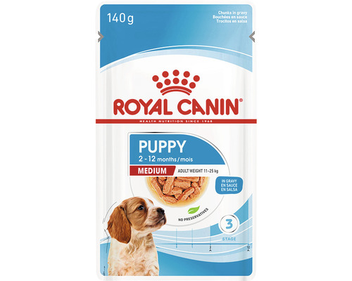 Hundefutter nass ROYAL CANIN Medium Puppy Welpenfutter für mittelgroße Hunde 140 g