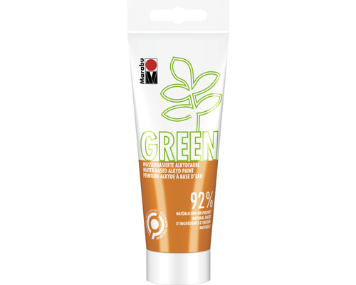 Green Series - Wasserbasierte Alkydfarbe 013 orange 100 ml-0
