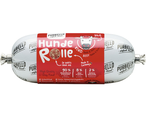Hundesnack Purbello Hunderolle mit Rind 200 g