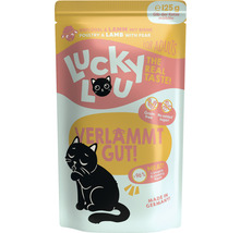 Katzenfutter nass LuckyLou Adult Geflügel & Lamm 125 g-thumb-0