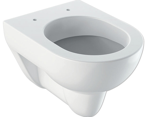 Wand-WC GEBERIT Renova Comprimo Renova Compact Tiefspüler mit Spülrand kurz weiß ohne WC-Sitz 203245000