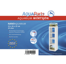 Nano Aquarium AquaParts "Mörtsjön" 38 x 33 x 22 cm 25l inkl. Schiebeabdeckung-thumb-4