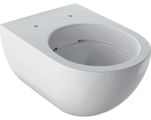 Wand-WC GEBERIT Acanto Tiefspüler ohne Spülrand weiß KeraTect® Spezialglasur ohne WC-Sitz 500600018
