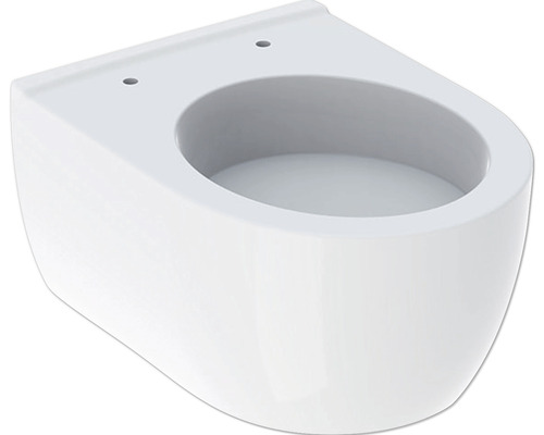 Wand-WC GEBERIT iCon Tiefspüler mit Spülrand Kurz weiß KeraTect® Spezialglasur ohne WC-Sitz 204030600