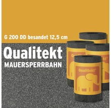 Quandt Bitumen Mauersperrbahn Qualitekt Besandet G200 DD Rolle 10 m x 12,5 cm-thumb-0