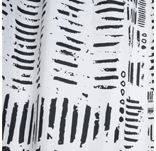 Duschvorhang spirella Connection Textil 180 x 200 cm weiß schwarz-thumb-4