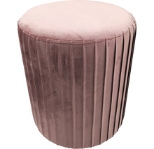 Sitzhocker Velvet rosa Ø 35 x 42 cm-thumb-0