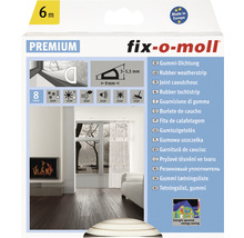fix-o-moll D-Profildichtung selbstklebend weiß 6 m 6 x 9 mm-thumb-0