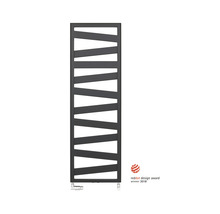Designheizkörper Zehnder Ribbon RB 96,5 x 50 cm schwarz matt Anschluss Mittig unten-thumb-3