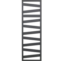 Designheizkörper Zehnder Ribbon RB 96,5 x 50 cm schwarz matt Anschluss Mittig unten-thumb-4
