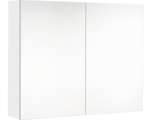 Spiegelschrank Allibert LOOK 80 x 18 x 65 cm weiß hochglanz 2 IP 44 (fremdkörper- und spritzwassergeschützt)-0