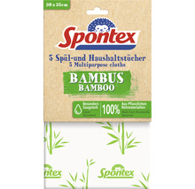 Spontex Spühl- und Haushaltstuch Bambus 5 Stück-thumb-0