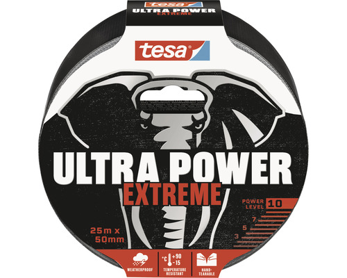 tesa Ultra Power Extreme Klebeband schwarz 50 mm x 25 m