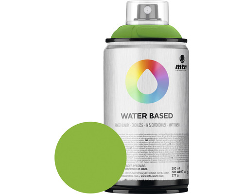 MTN Montana Water Based Sprühlack RV-6018 Brilliant Green 300 ml