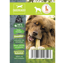 Hundesnack DAUERKAUER Dauerkauer L aus Milch 1 Stück ca. 100 g, Zahnpflege, Stressabbau für Hunde 25 - 30 kg-thumb-1