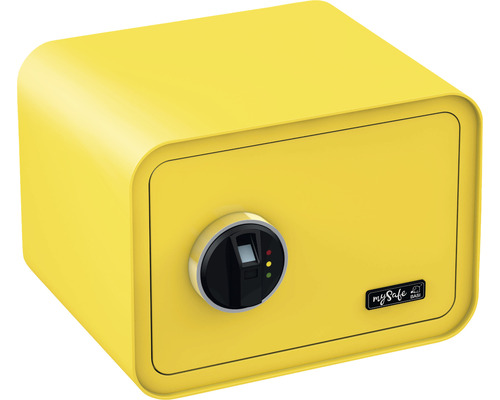 Möbeltresor Basi mySafe 350 gelb mit Elektronikschloss und Fingerprint