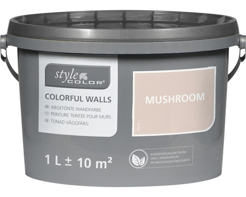 StyleColor COLORFUL WALLS Wand- und Deckenfarbe mushroom 1 L-0