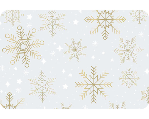 Tischset Snowflakes gold/transparent 30 x 45 cm Mindestabnahme 4 Stk.-0