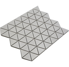 Keramikmosaik CG TR 41 Dreieck uni weiß matt 25,2x29,1cm-thumb-2