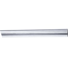 Doppelrohr Gardinenstange 2 x Rohr 20 mm Edelstahl Optik mit Endstücken /" Cut /"