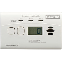 Gloria CO-Melder KO10D mit Display HxBxT 70x118x40 mm weiß Zertifizierung EN50291-1:2018-thumb-0