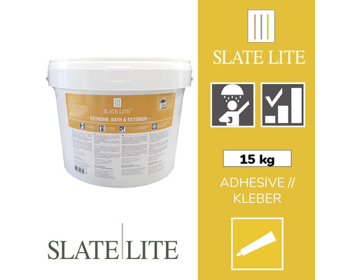 Slate-Lite einkomponentiger Klebstoff Extreme Bath 15 kg Eimer