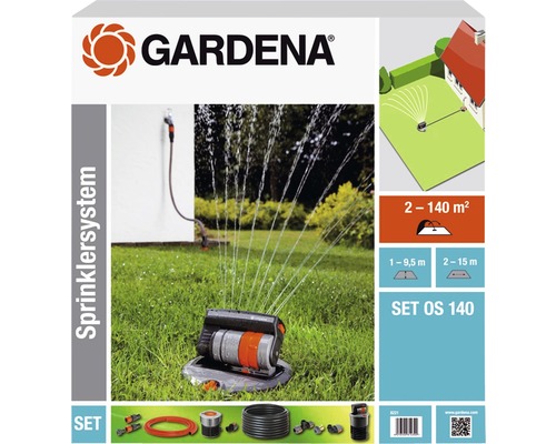 Gardena Sprinklersystem Set mit Versenkregner OS 140