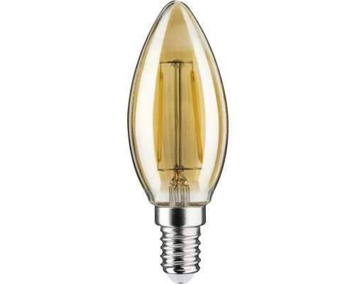LED Kerzenlampe Filament gold E14/2W 140 lm 1800 K warmweiß geeignet für Paulmann Plug & Shine DC 24V