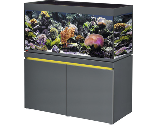 Aquariumkombination EHEIM incpiria 430 marine mit LED-Beleuchtung, Förderpumpe und beleuchtbaren Unterschrank graphit-0