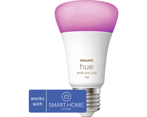 Philips hue Lampe White & Color Ambiance A60 dimmbar matt E27/9W(75W) 1100 lm RGBW 2000K-6500 K - Kompatibel mit SMART HOME by hornbach-0