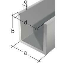 U-Profil Aluminium 30x20x2 mm, 2 m-thumb-1